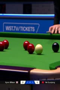 2025斯诺克北爱尔兰公开赛16进8凯伦·威尔逊4-2贺国强20251024