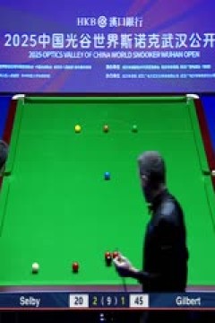 2025斯诺克武汉公开赛32进16马克·塞尔比5-2大卫·吉尔伯特20250826