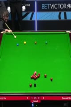 斯诺克威尔士公开赛丹尼尔·威尔斯2-4傅家俊20240215(李照)