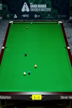 2025斯诺克沙特大师赛第三轮(80进48)吉米·罗伯逊3-4斯蒂芬·霍尔沃斯20250811