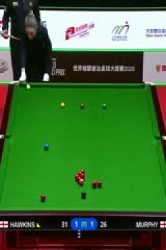 斯诺克世界大奖赛16进8巴里·霍金斯1-4肖恩·墨菲20250306