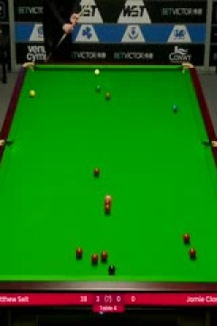 斯诺克威尔士公开赛32进16詹姆·克拉克3-4马修·塞尔特20250213