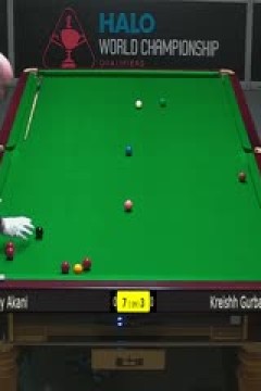 斯诺克世锦赛资格赛128进96阿卡尼·宋沙瓦10-3克雷什·古尔巴克萨尼(第二阶段)20250408