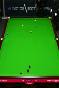 斯诺克苏格兰公开赛资格赛安德鲁·希金森4-3艾伦·泰勒20231102