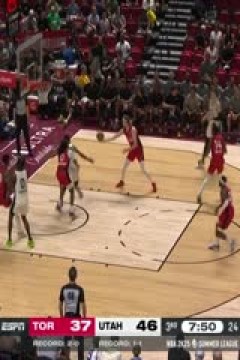 NBA夏季联赛 猛龙VS爵士 20240718