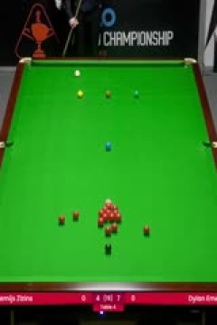 斯诺克世锦赛资格赛128进96阿特米吉斯·齐津斯4-10迪伦·埃默里(第二阶段)20250407