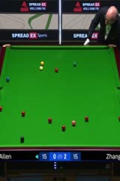 2024斯诺克世界大奖赛张安达4-2马克·艾伦20240118